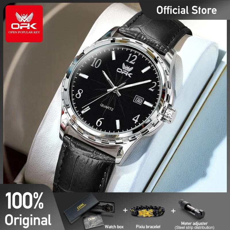 OPK 6031 Watches For Men Original Waterproof  Digital Mirror Quartz  Luminous  Wristwatch  Automatic  Watch Reloj Hombre