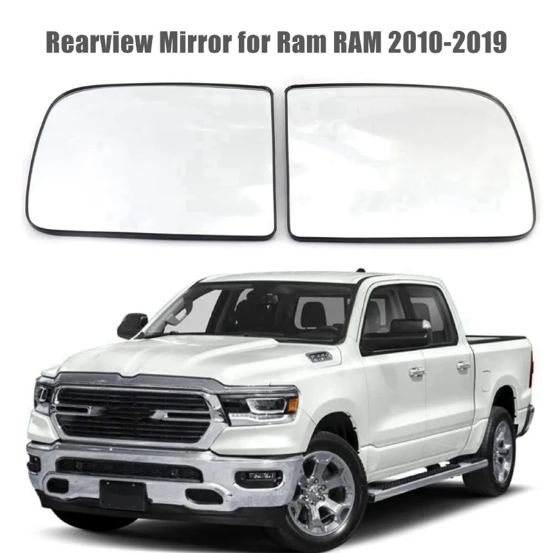 Car Reverse Upper Rearview Mirror Glass Door Mirror Side View Mirror Reflector Sheet For Dodge Ram 1500 2500 3500 10-18