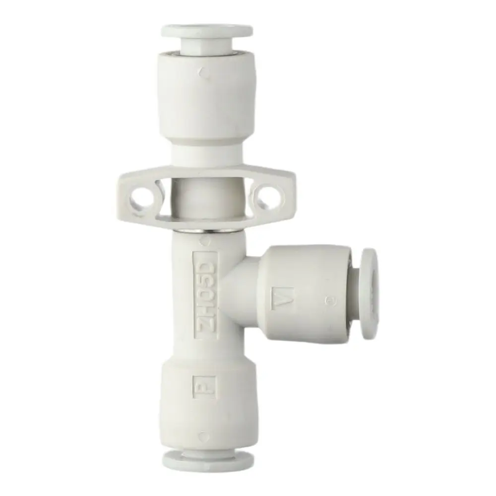 Durable Plastic Push in On Air Vacuum Ejector Aluminum Blue Venturi Tube White ZH05DS-06-06-06 Vacuum Generator Worker