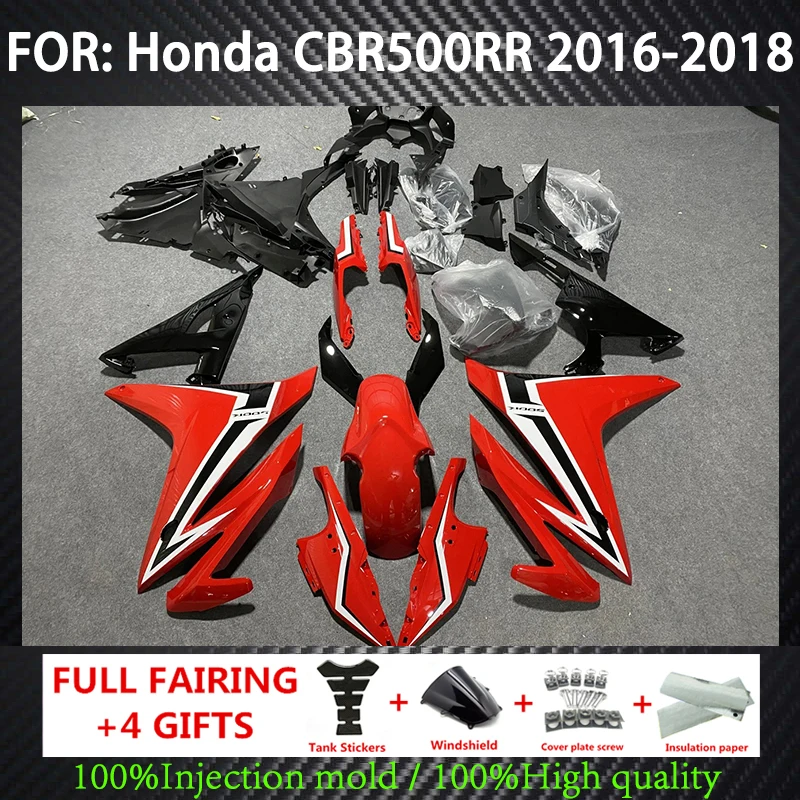 

Injection Fairing kit for Honda CBR500 CBR500R 2016 2017 2018 Motorcycle Accessories cbr 500 16 17 18 Red Black fairings