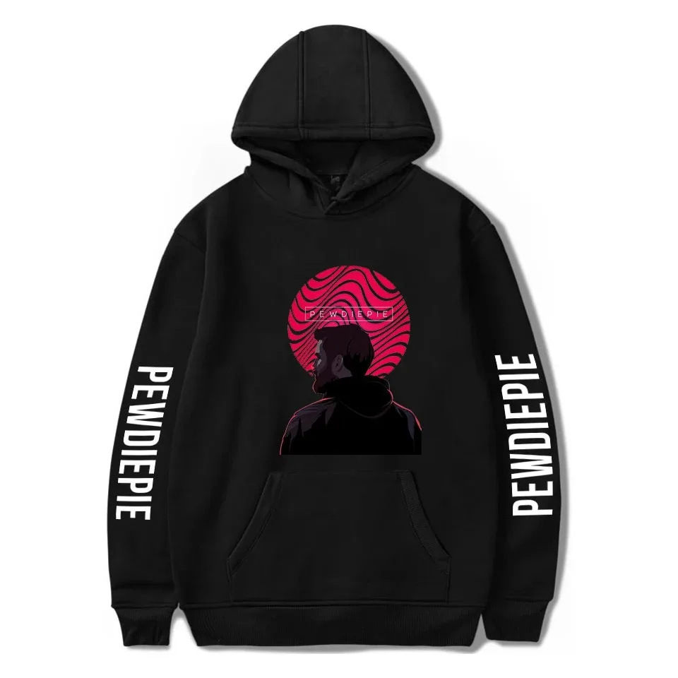 

Pewdiepie Hoodie Sleeve Hoodie includes two Homens Das Mulheres Outono Unisex Street Clothing Hip Hop Pop Pullover Com Capuz