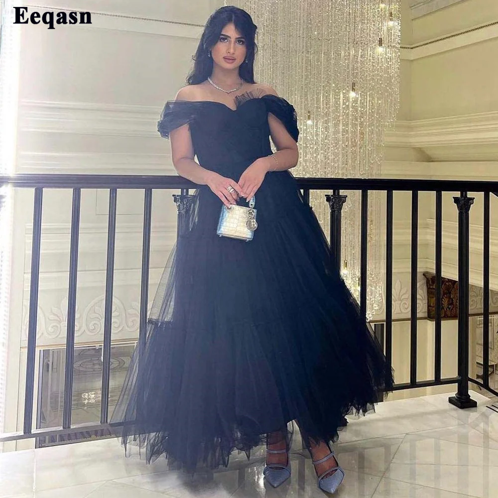 

Eeqasn Gorgeous Tiered Ruffles A Line Prom Dresses Off The Shoulder Sweetheart Fitted Bones Evening Pageant Gowns Party Gown