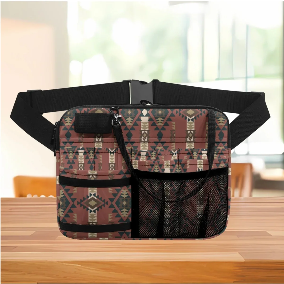 Riñonera de enfermería con estampado étnico Tribal indio, soporte de herramientas para Hospital, bolsa de cintura informal, bolsa organizadora de cinturón médico, regalo nuevo