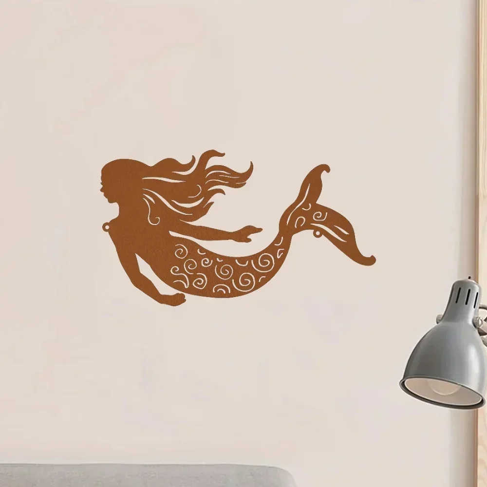 Alluring Rustic Metal Mermaid Wall Decor – Add Appeal to Your Outdoor. Appealing for Patio and Garden. Charming House Choice