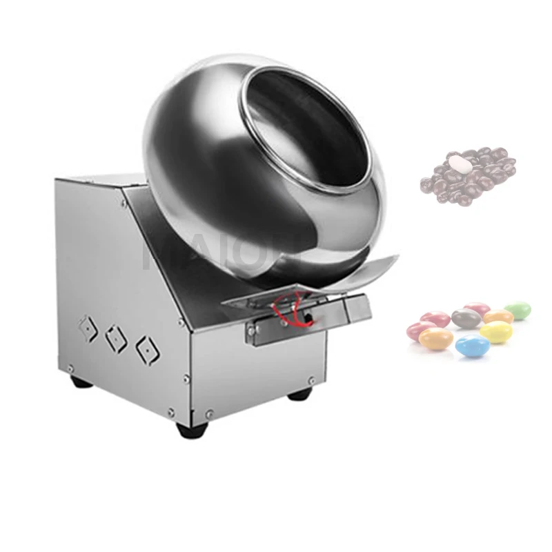 Automatic Electric Commercial Chocolate Panning Enrobing Machine Multifunctional Peanut Candy Sugar Coating Spraying Machines