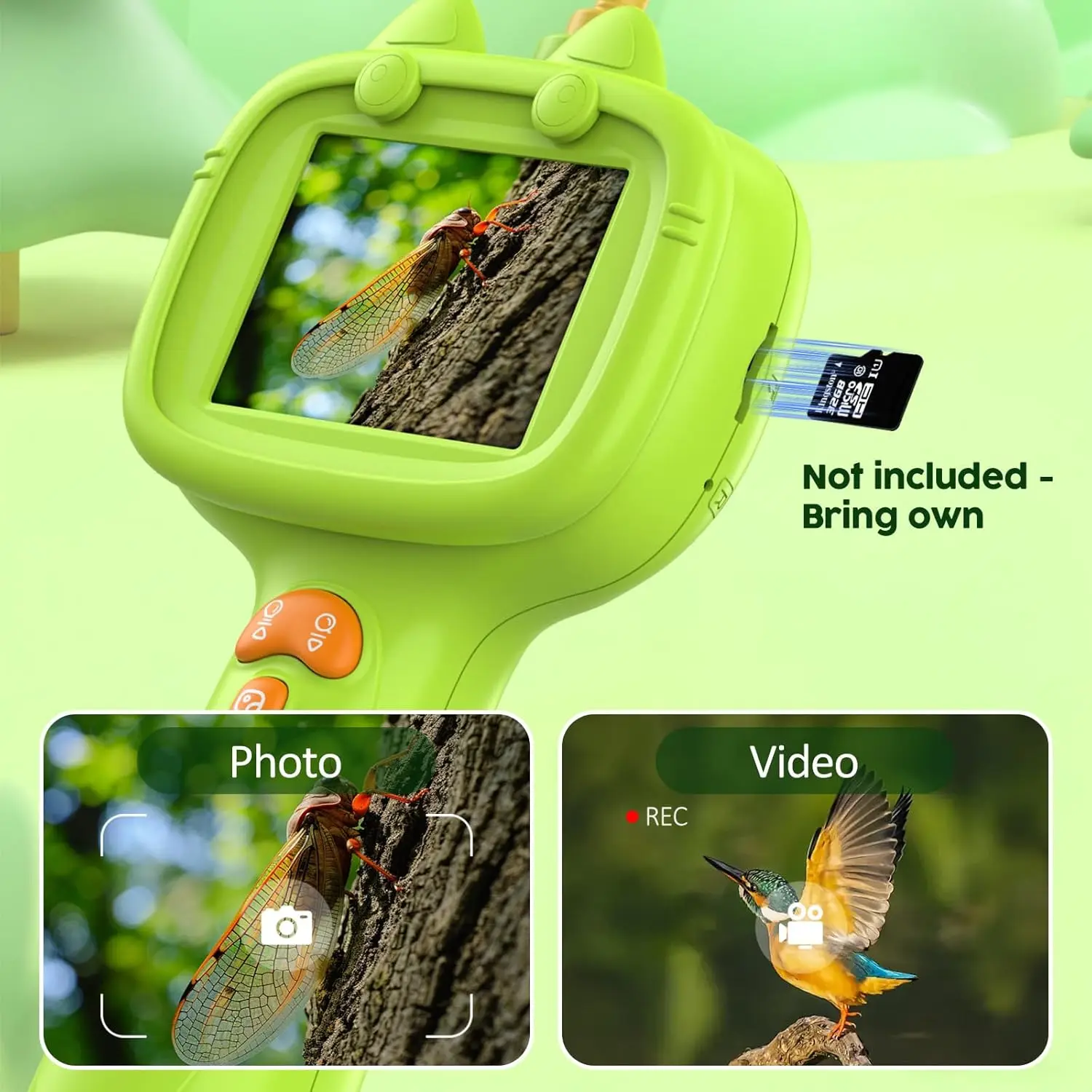 Cámara boroscopio para niños con luz, juguete educativo STEM, regalo de cumpleaños para niños y niñas, juegos de actividades de exploración natural al aire libre