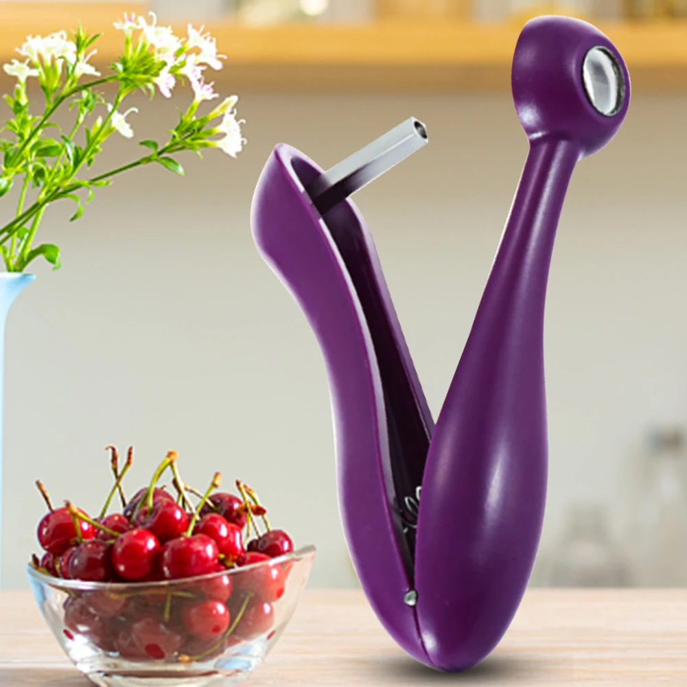 Wielofunkcyjny wykrawacz pestek owoców ze stali nierdzewnej, wytrzymały wykrawacz pestek wiśni do robienia dżemu z wiśni.