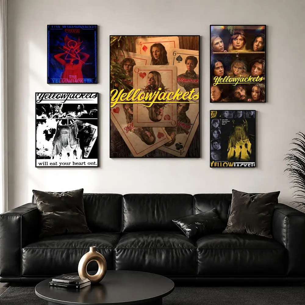 Horror Series Y-Yellowjackets Painting Calligraphy Wall Art Canvas Poster Premium Home Decor Print for Living Room Bedroom
