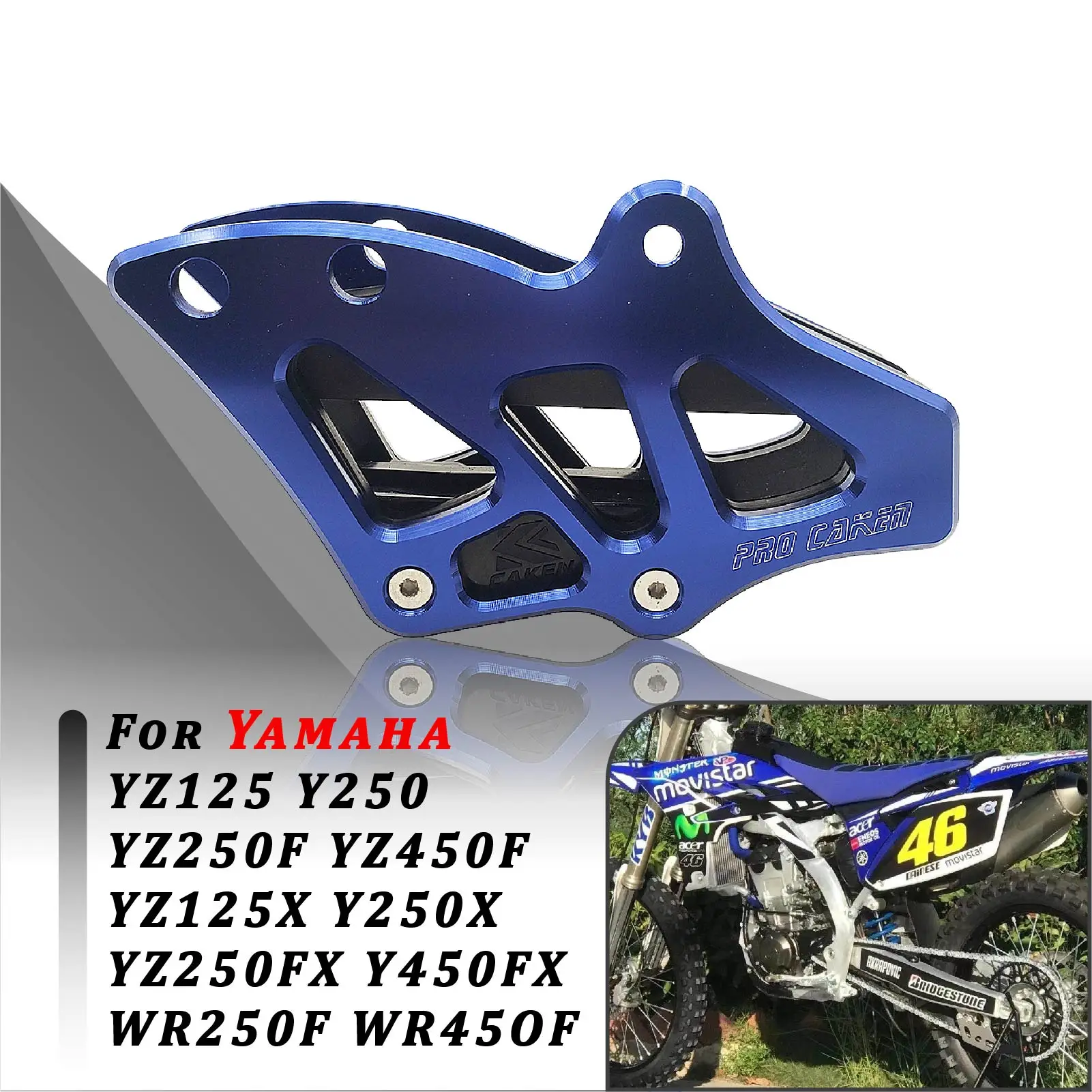 

ЧПУ Задняя звездочка направляющая цепи для Yamaha YZ250F YZ450F YZ125 YZ250 YZ250X YZ250FX YZ450FX WR 250F 450F WR250F WR450F YZ F