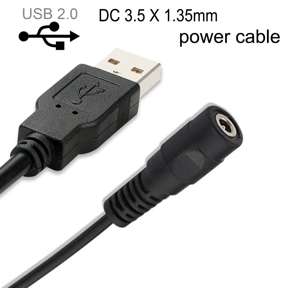 DC 3.5 X 1.35mm Female To USB 2.0 A Male Connector Power Cable Adapter NEW