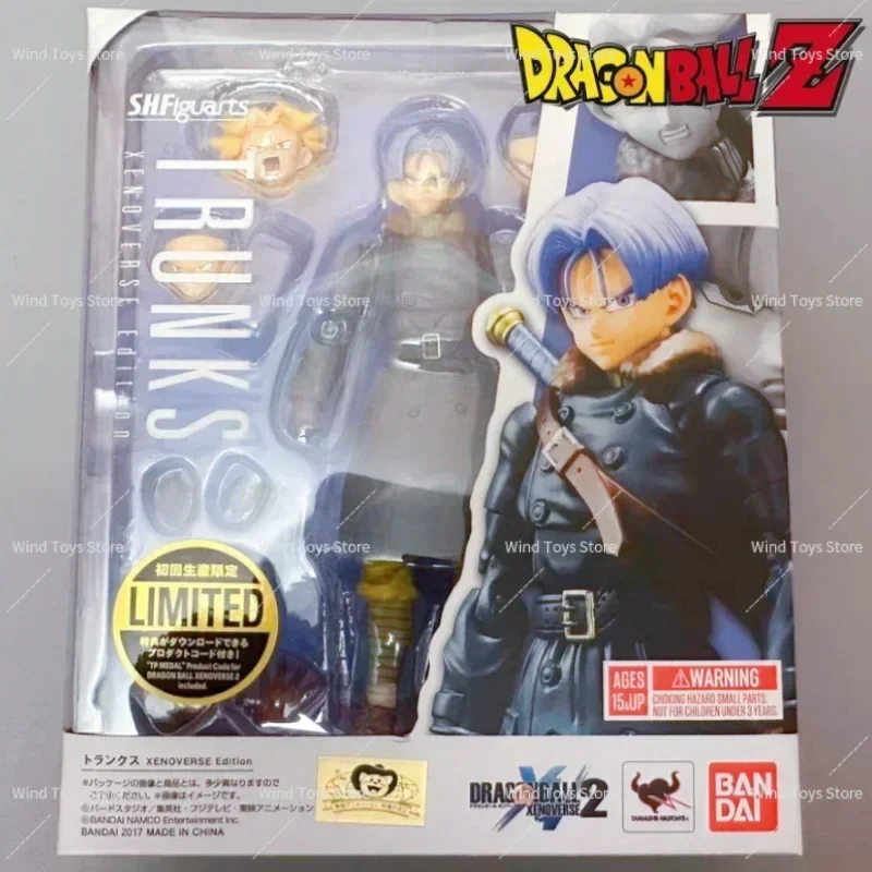 

Bandai Original Dragon Ball Z Trunks S.H Figuarts Universe Future Chapter Time и ПВХ Космический патруль Модель Украшения Игрушечная модель
