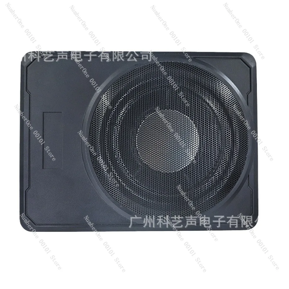 Car 8 inch 10 inch ultra-thin subwoofer car audio pure bass active subwoofer with wire control all aluminum alloy