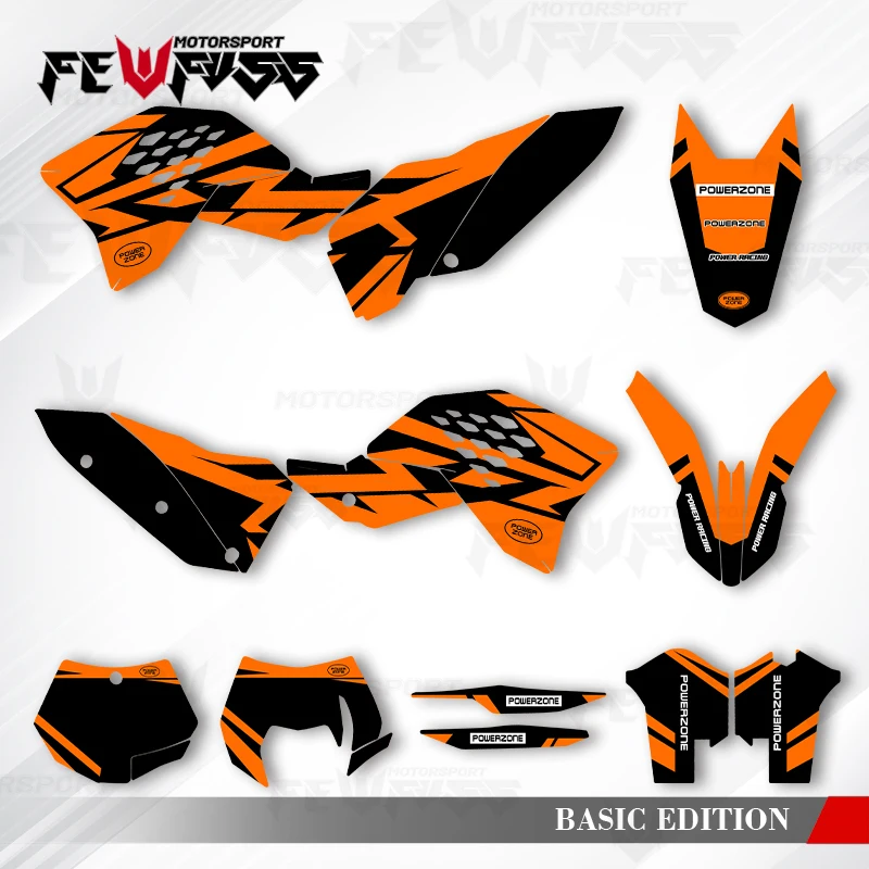

Графические наклейки Fewfuss, наклейки для мотоцикла, фон на заказ для KTM SX SXF 2007 2008 2009 2010 EXC XCW 2008 2009-2011 011