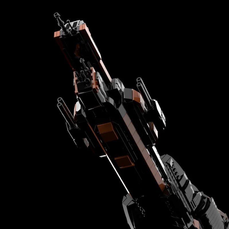 1904 قطعة MOC MCRN Donnager 1 نموذج اللبنات العمارة تجميع هدايا عيد الميلاد الإبداعية فكرة الطوب الاطفال لعبة عيد ميلاد #2