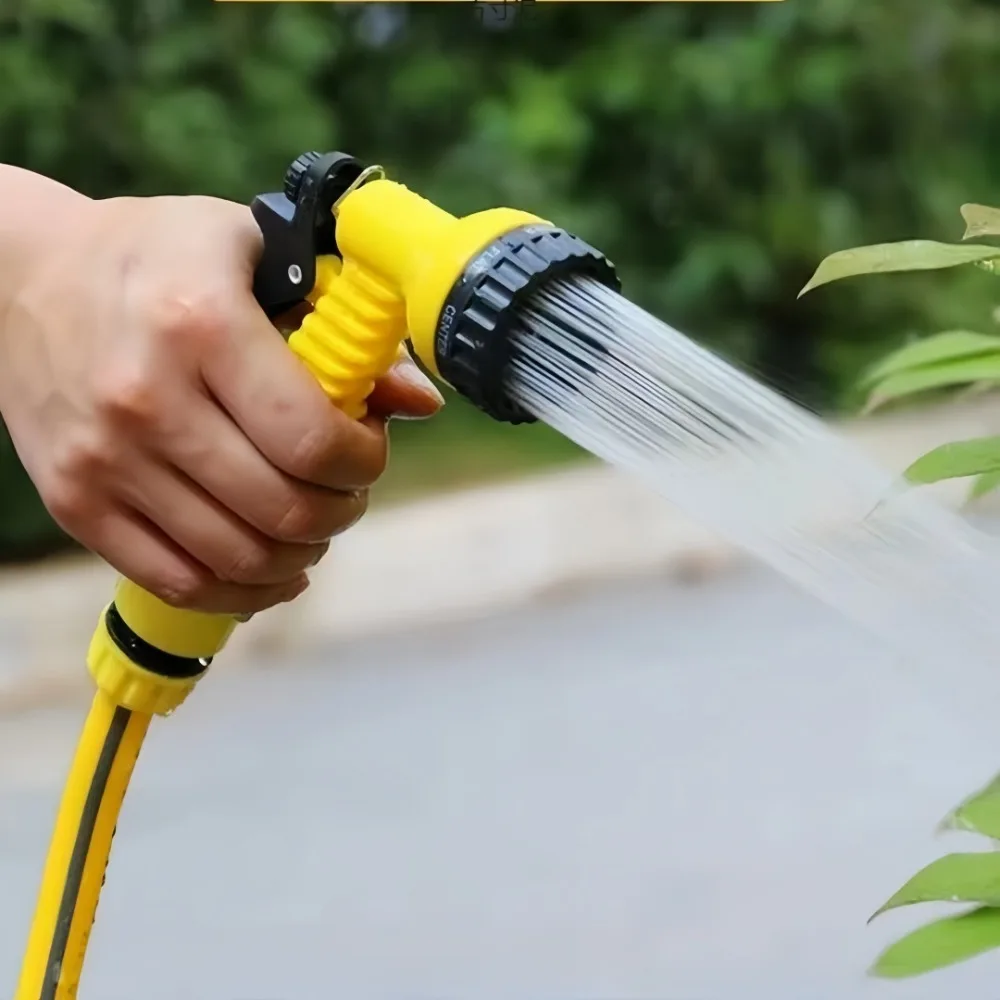 Household 7 Function Water Gun High Pressure Spray Gun Plants Flowers Lawns Irrigation Watering Car Household Cleaning Tools