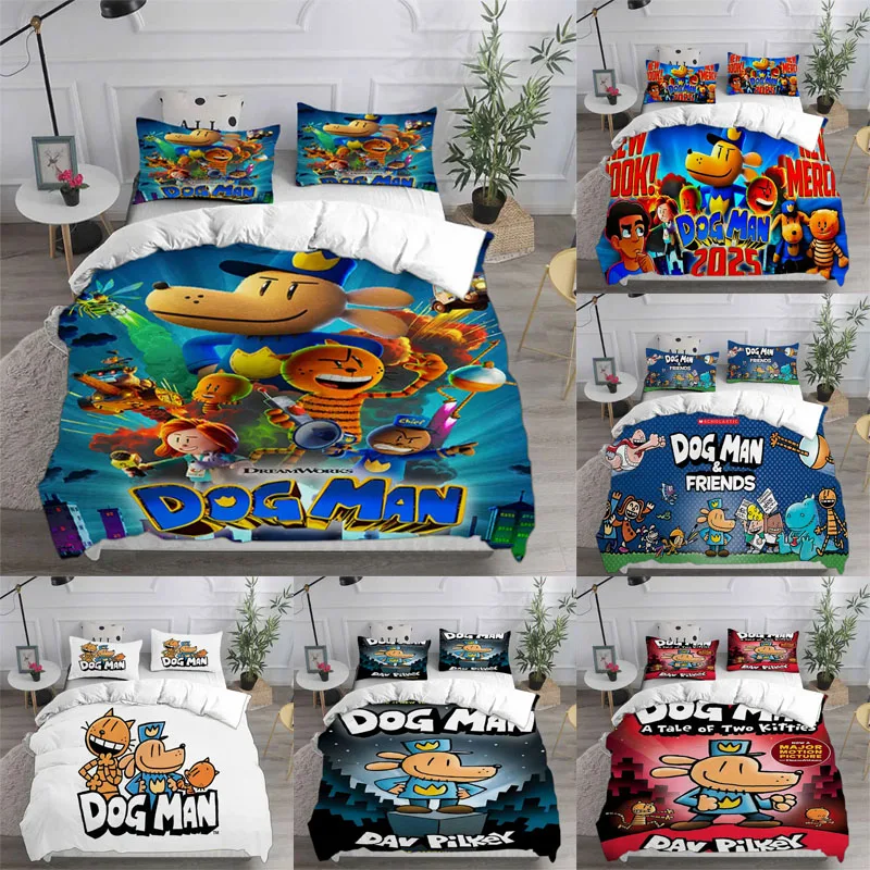 

Комплекты постельного белья с собакой и человеком, пододеяльник, пододеяльник, наволочка, комплекты из 2-3 предметов, украшение для спальни, постельное белье, подарки для детей