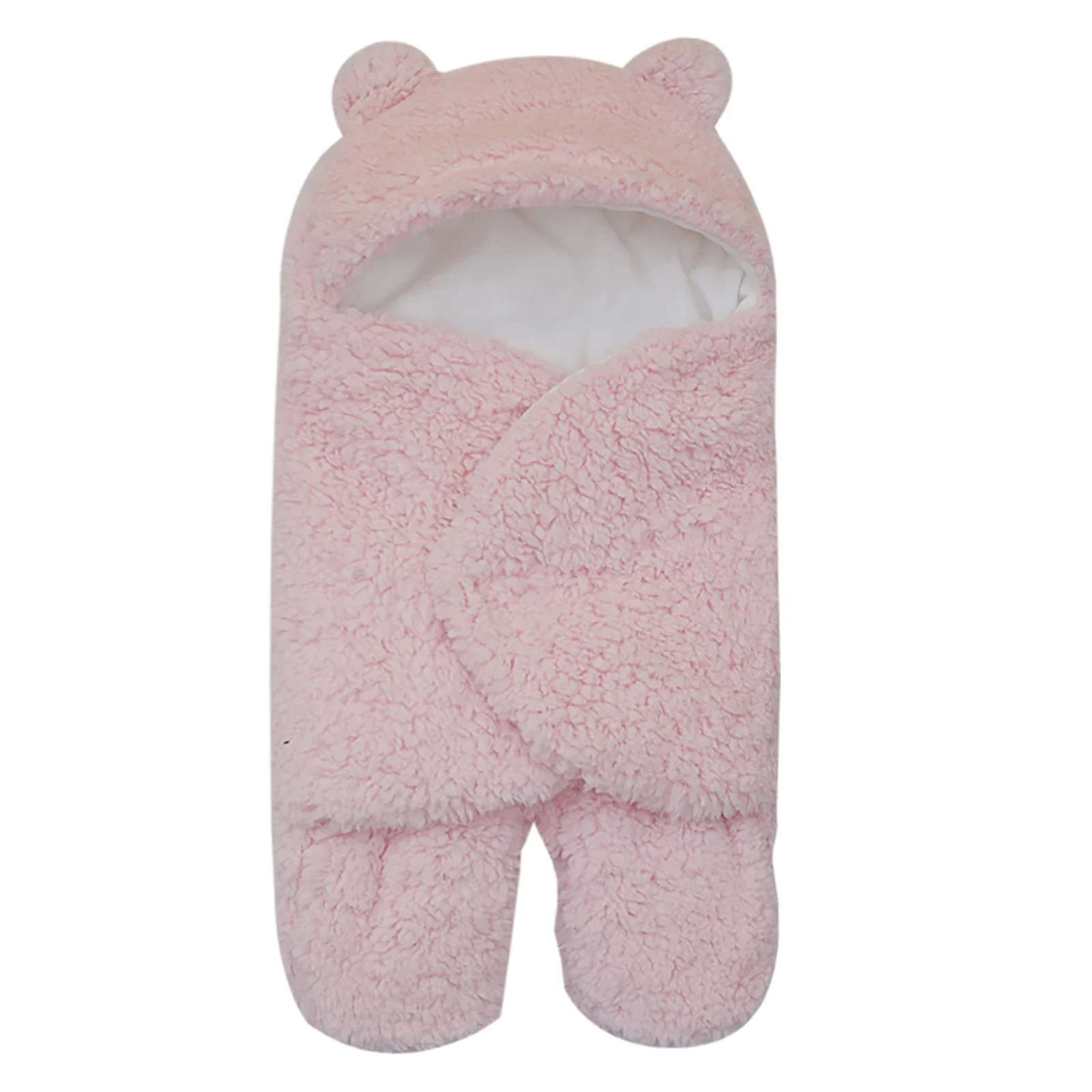 Newborn Baby Boys Girls Blankets Plush Swaddle Wrap Ultra-Soft Fluffy Fleece Sleeping Bag Cotton Soft Bedding Baby Stuff 0-6M