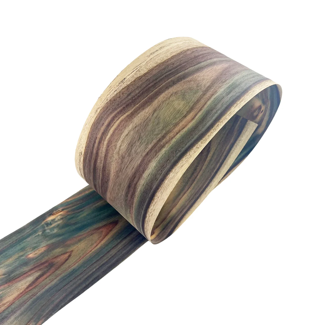 0.5mm Width:20cm L:1.8Meters Natural Green Purple Rosewood figured Wood Veneer Sheets Guitar Body Suface Wood Veneer