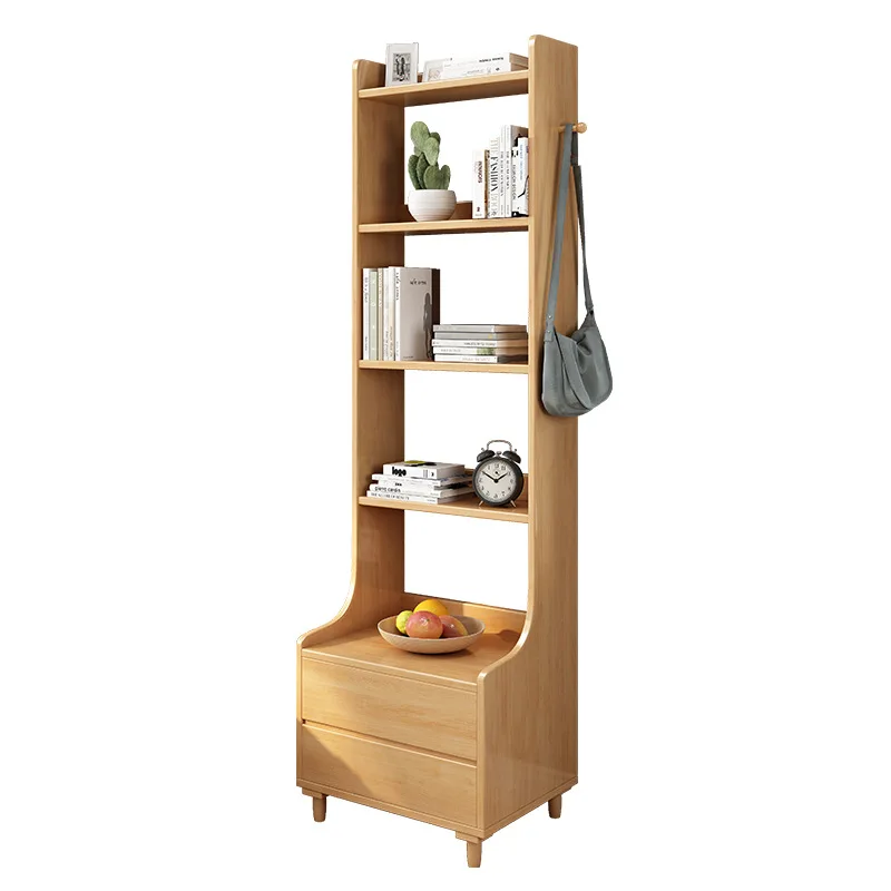 طاولة بجانب السرير حديثة مع رف كتب وخزانة غرفة النوم وطاولة بجانب السرير مرتفعة