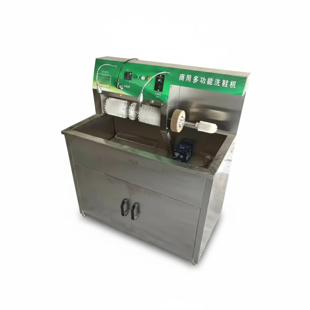 

Commercial Shoe Washing Machine, Heavy Duty Industrial Cleaning Equipment, Sanitizing Shoe Washer, 110 x 55 x 120cm