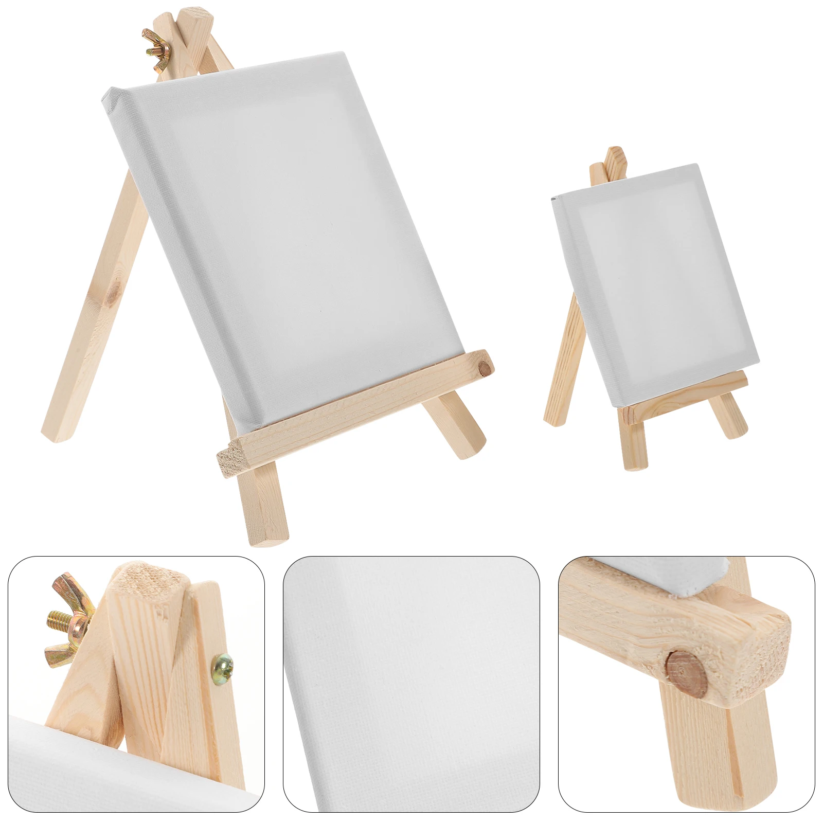 

2 PCS Mini Easel Sketching Drawing Stand Wooden Painting Canvas Frame Accessories