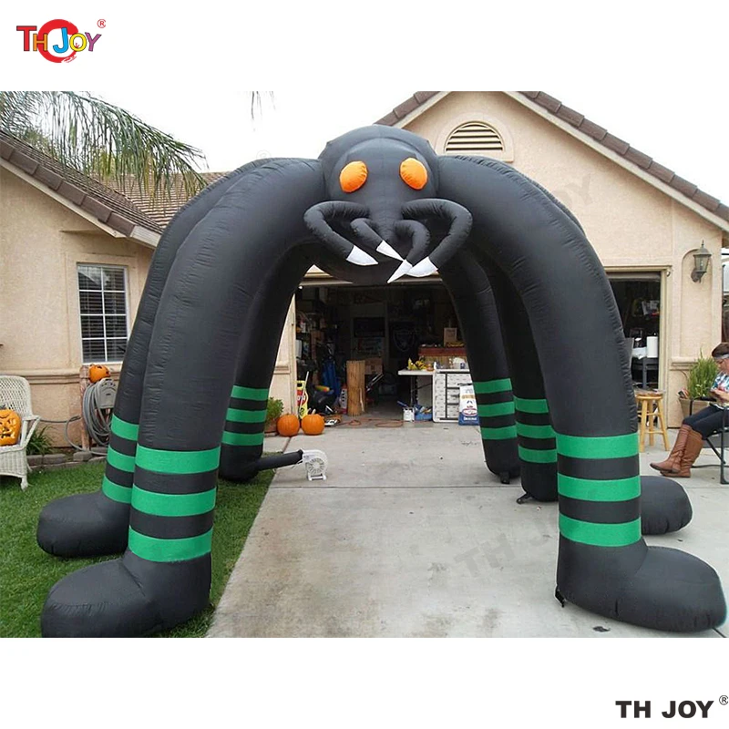 20ft Halloween Arch Blow Up with LED Light, Halloween Inflatables Spider Outdoor Decorations, Large Halloween Archway Inflatable