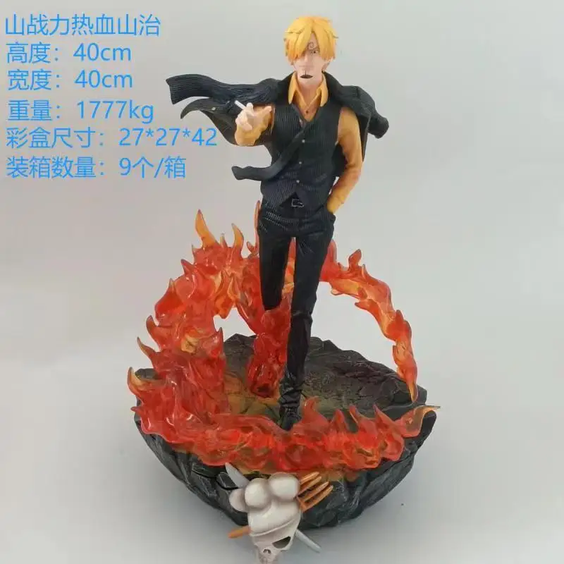 New 40cm One Piece Action Figure Blood Vinsmoke Sanji Anime Collection Model Statue Doll Children Anime Model Ornaments Gift Toy