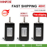 hanpose  nema11 stepper Motor 4-cable 28X50mm 11HS5010 0.17N.M 1.8 degrees  step motor for 3D printer NEMA11 Stepper Motor 12v
