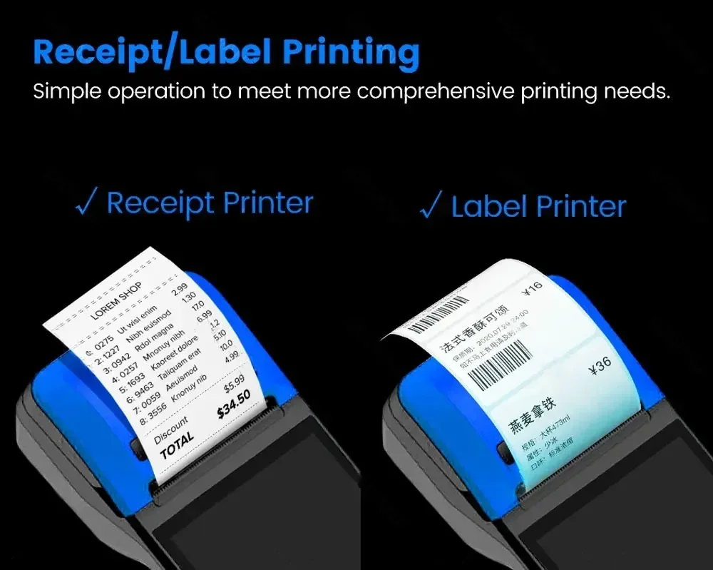 NB55-S3 5,99 Zoll Android Pos Terminal Restaurant Bestellen Kostengünstige Handheld Billing POS System