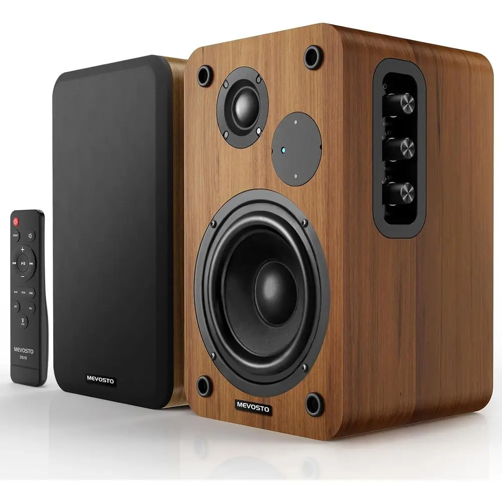 

Active Bookshel Speakers 36W RMS - BT 5.4 WirelSpeaker with 5 Inch Wooer, Silk Dome Tweeter PC Speakers - USB Digital Audio Stud