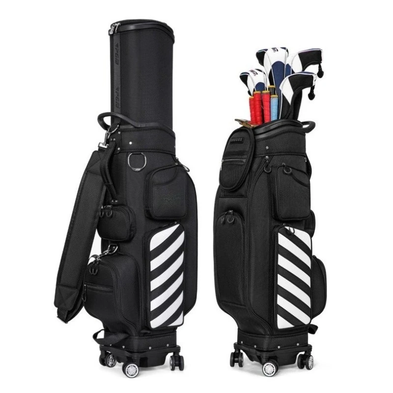 

Golf bag, men's club bag, golf retractable travel bag with tug ball bag