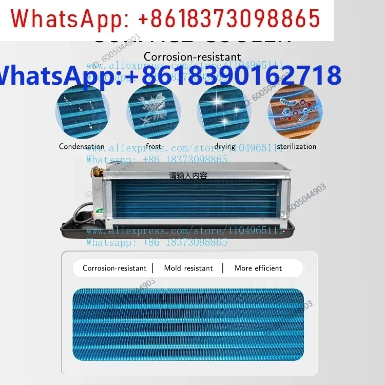 Chilled water FCU system EC inverter motor concealed ceiling duct fan coil unit