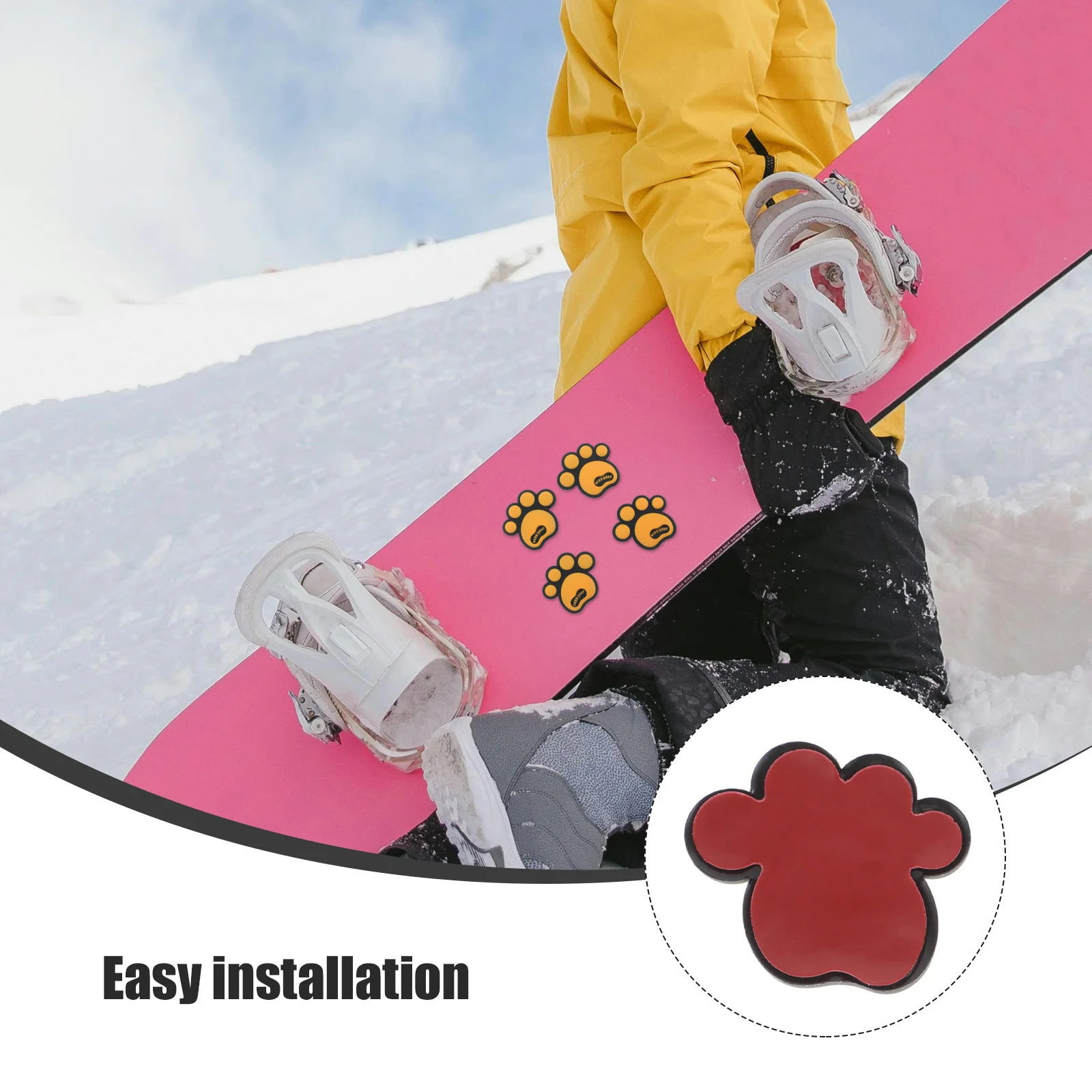 

4Pcs Anti-Collision Silicone Pads Cute Cartoon Cat Paw Dog Footprint Stickers for Car Snowboard Furniture Decoration Scratch