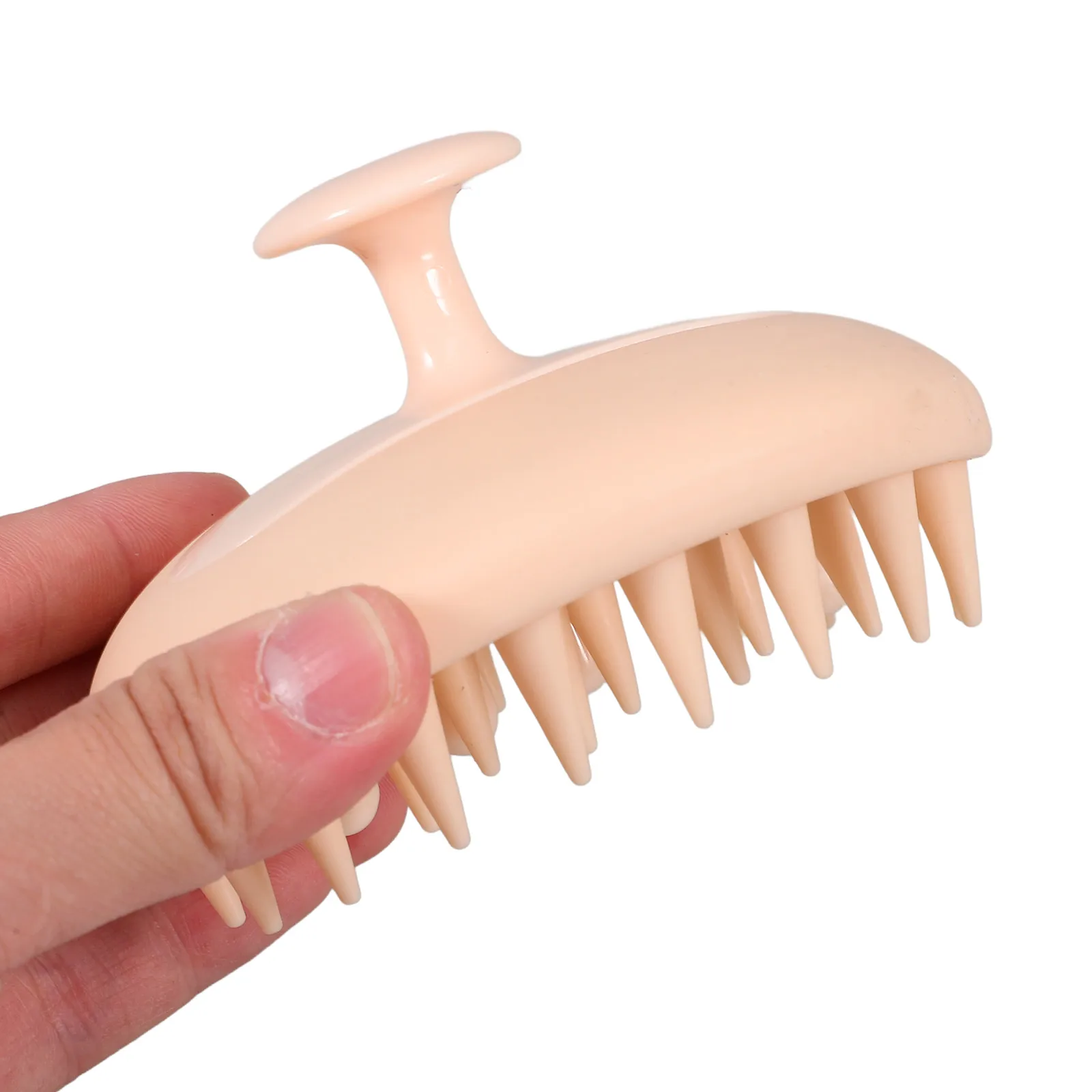 

Silicone Shampoo Brush Scalp Round Pink for Men Hair Scrubber Massage Comb Exfoliator Small Head Brush