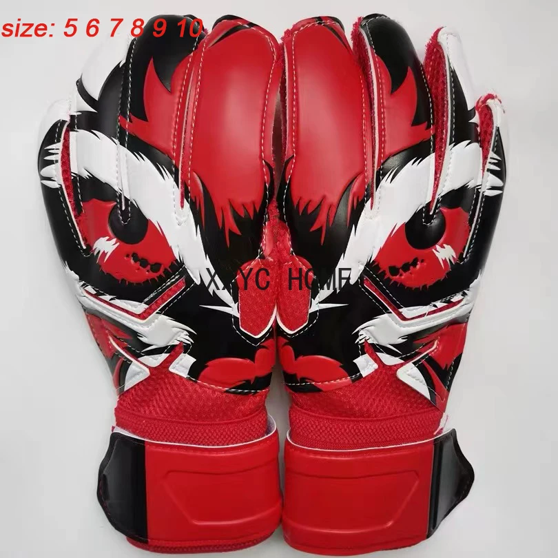 Oriental  Deer Football Goalkeeper Gloves Thickened Soccer  Gloves For Adults  Kids 5 protective fingers are not detachable