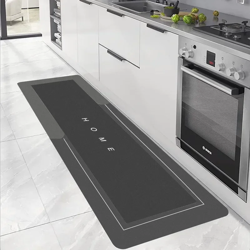 VIKAMA Kitchen Mats  Bathroom Mats Floor Mat Non-slip Front Door Mats Diatomite Mud Dirt repellent Machine washable