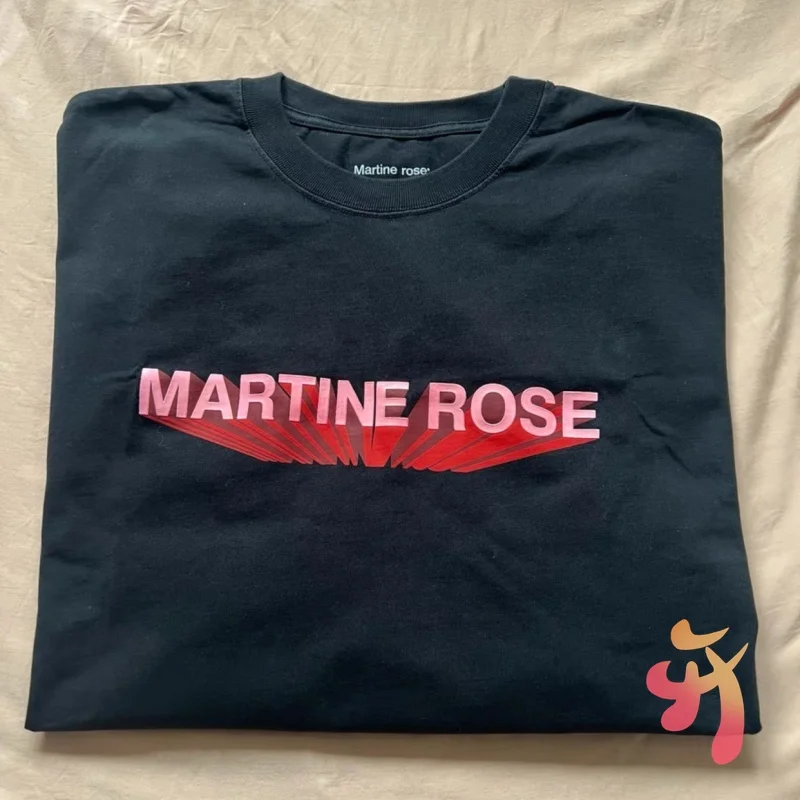 

High Street большие мужские и женские футболки Martine Rose с надписью Bullet Screen и короткими рукавами, повседневные свободные хлопковые топы, быстрая доставка