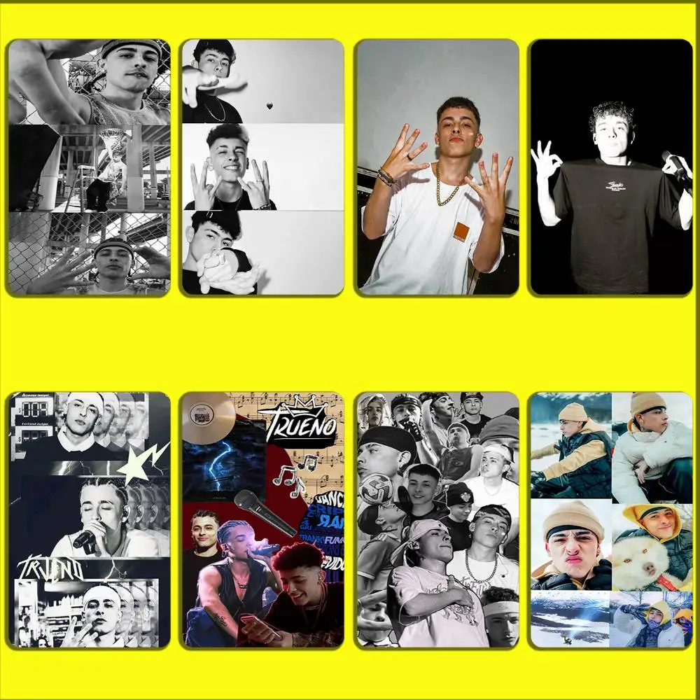 

Cool Trueno Rapper Card Stickers For Debit Bank Credit Cards Metro Bus Pass Sticker Decoration Cover 4PCS Card Skin