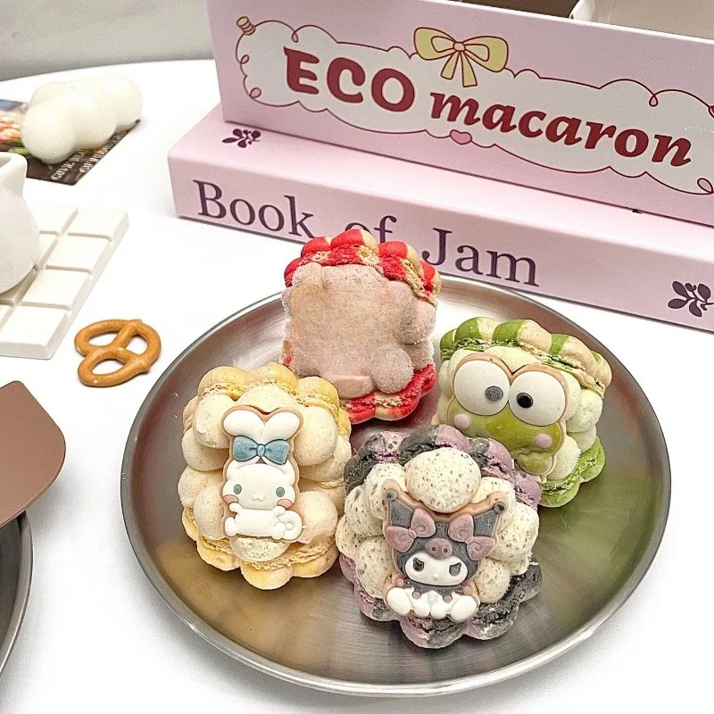 Sanrio-plato de comedor de acero inoxidable Hello Kitty, vajilla de Bar de cocina a prueba de Kawaii, plato de aperitivos de frutas y pasteles, accesorios de cocina