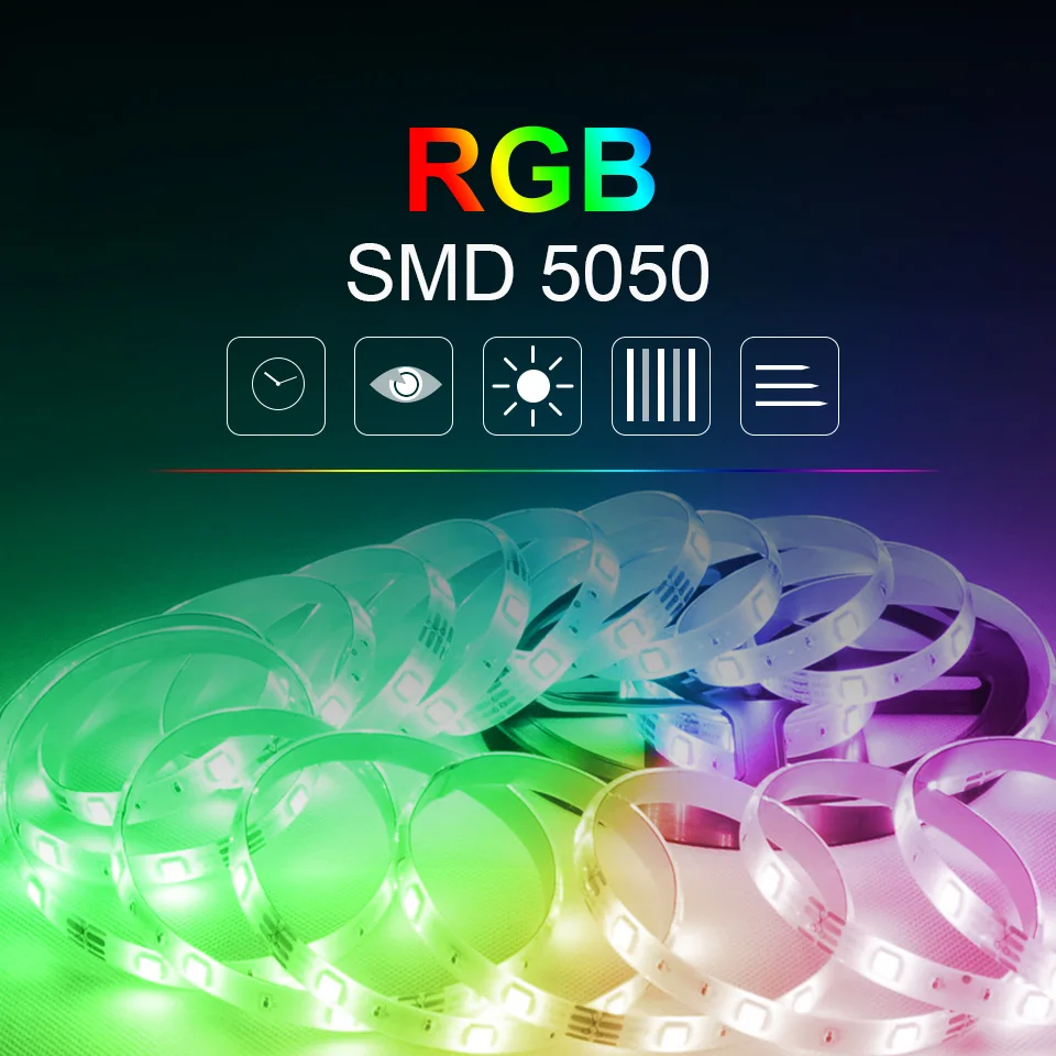 RGB 5050 Flexible Led Strip Lights SMD 12V DC