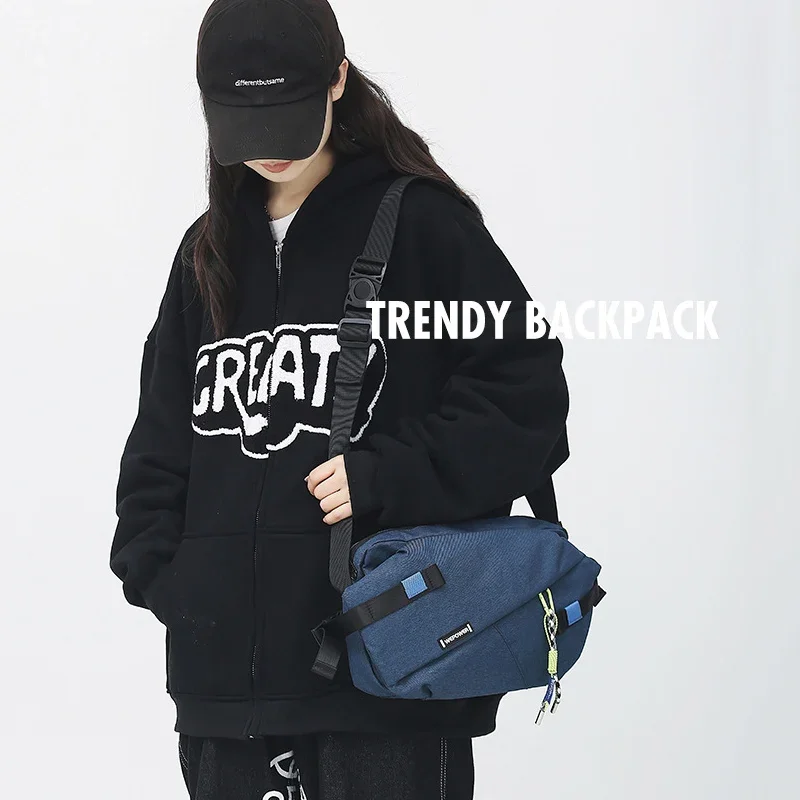 حقائب خصر عالية الجودة من النايلون بألواح 2024 ماركة جديدة للجنسين حقيبة صدر كاجوال للسفر في الهواء الطلق حقيبة كروس بودي للرجال حقائب حزام الخصر