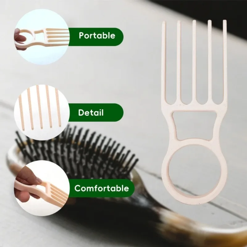 

1pcs Plastic Comb Anti-Static Afro Fork Combs Beard Comb Comb-tooth Hair Brush Cleaner Hair Cleaning Styling Hair Tool