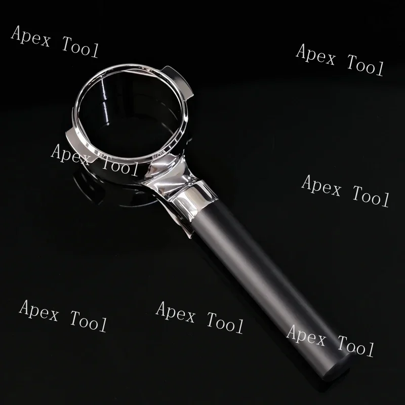 MisChief Prank New Black Flat Bottomless Coffee Machine Handle Fits E61 Frosted Black Pom