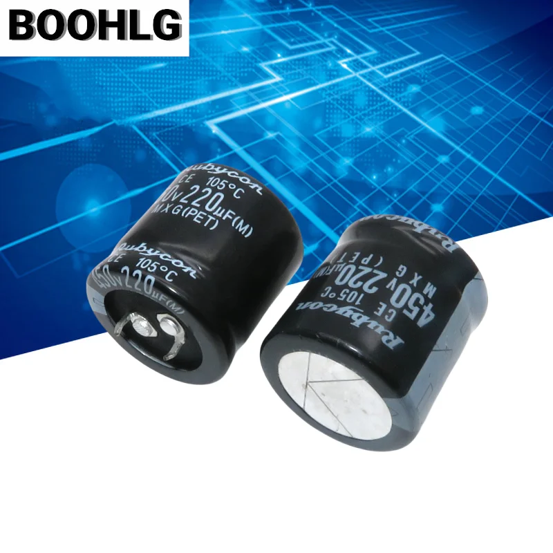 

2PCS original 220UF 450V ruby ​​RUBYCO N capacitor 450V 220UF