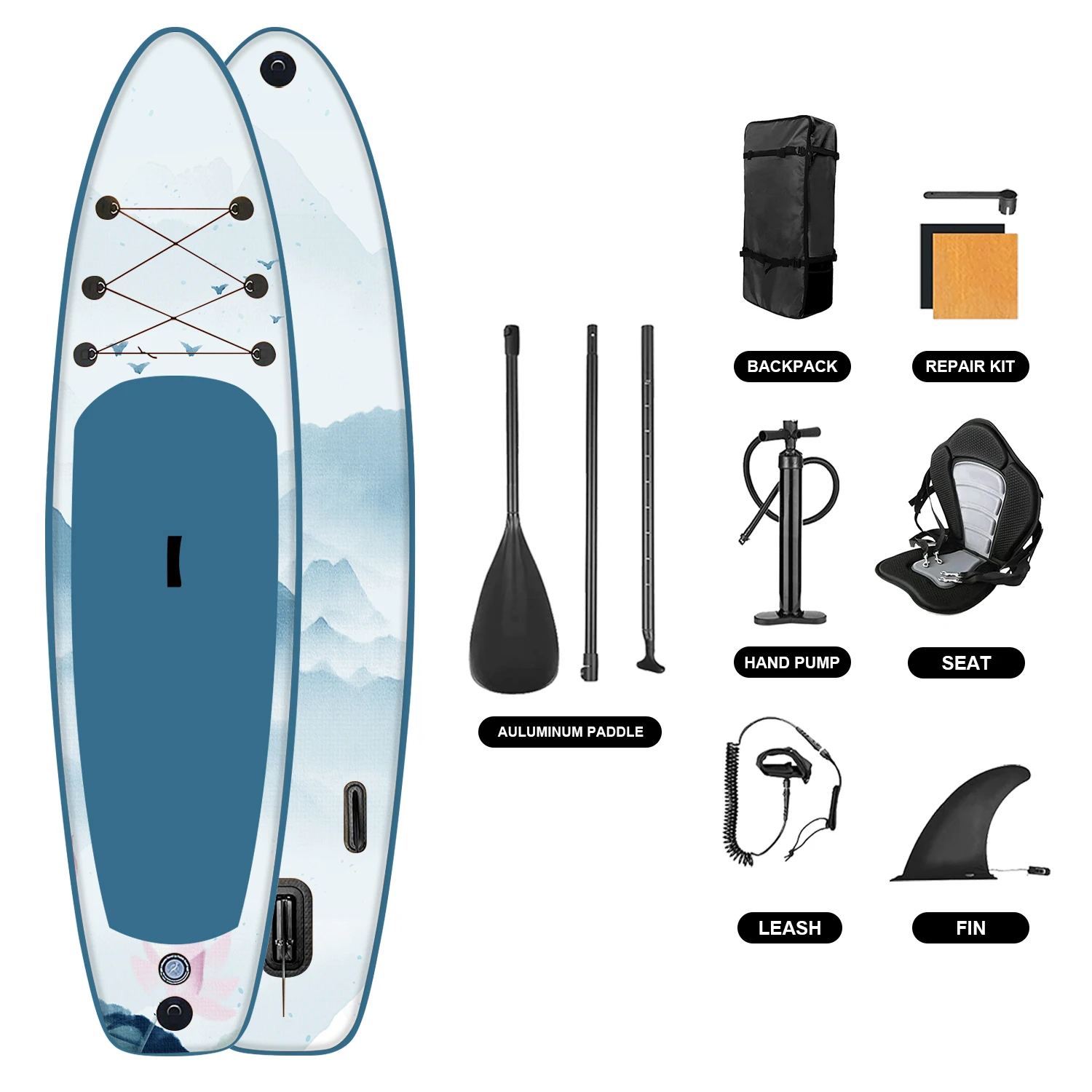 

Surfboard Dropshipping Oem Ce Bsci Factory 10'6" Paddle Board Sup Board Surfing Standup Paddleboard Water Sports Soft S