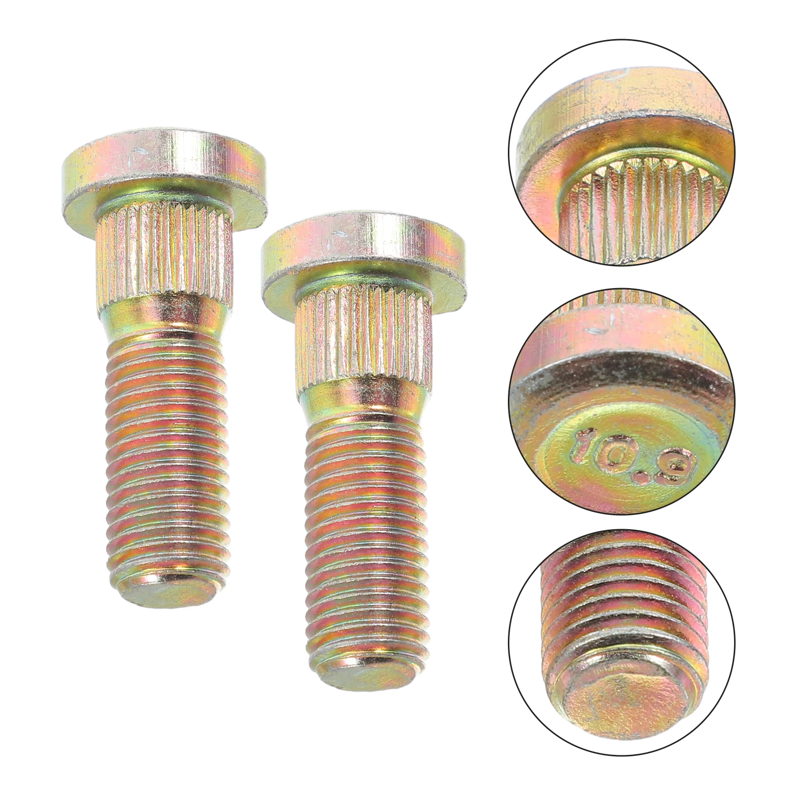 

2pcs Automotive Hub Mounting Bolts M10 Durable Sturdy Secure Fit Easy Installation Replacement Tire Studs For Cars Electric