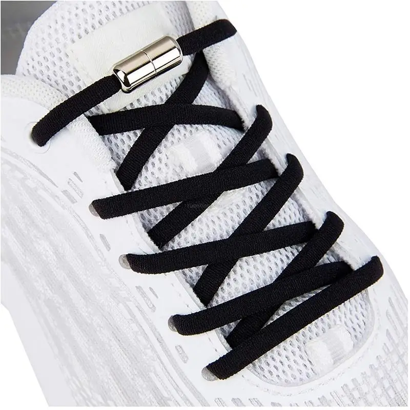 Round Elastic Shoelaces No tie Shoe laces for Kids and Adult Sneakers Shoelace Quick Laces Shoes Drop shipping wholesale