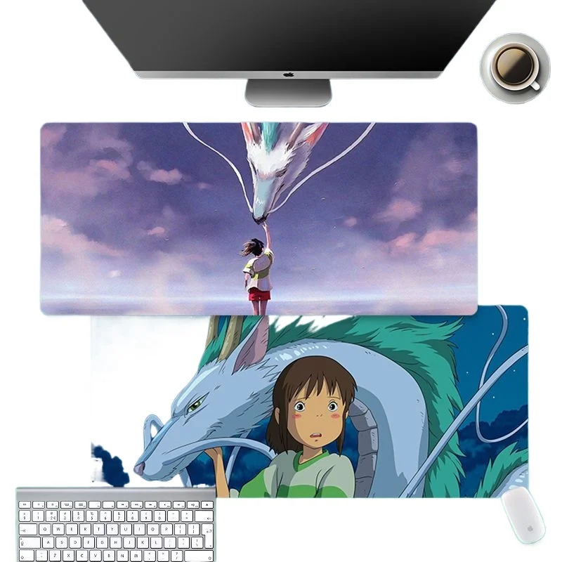 Spirited Away mouse pad anime Hayao Miyazaki large japanese mat Simple and cute girl Extended pad mousepad gaming pc mouse mat