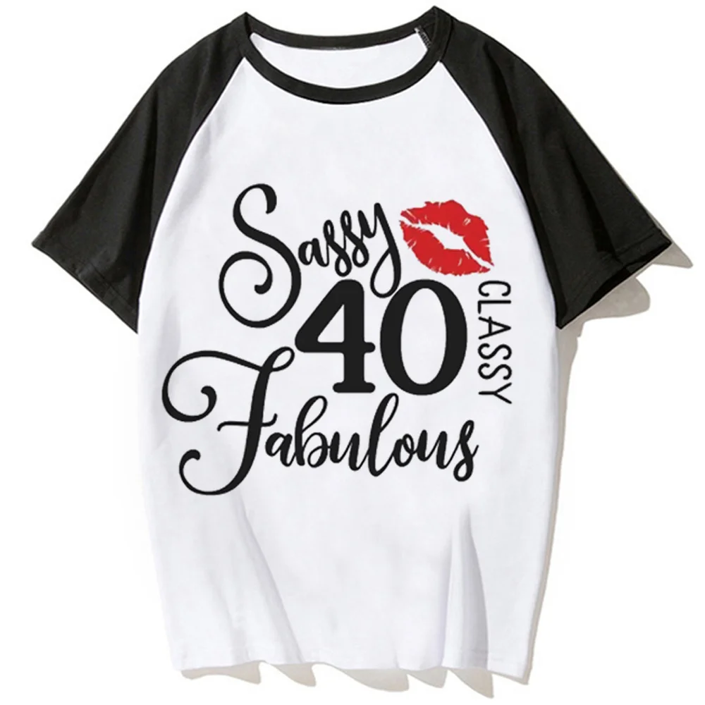 

40 Ans 40th Years Birthday Tee women summer anime streetwear t shirt girl comic clothing