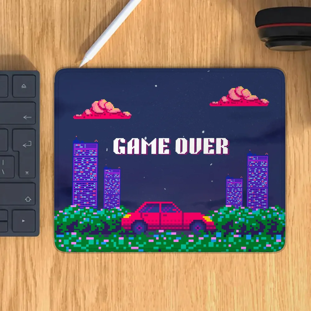 Small Mouse Pad Gaming Accessories Gamer Pixelated Retro Personal Office Accessories for Desk Mat Mousepad Mats Keyboard Mause